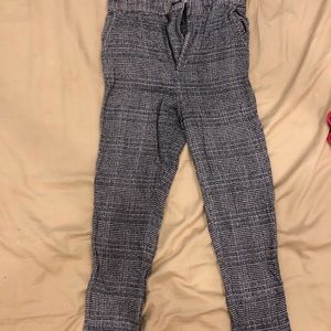Gray plaid pants